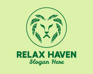 Green Leaf Lion  logo