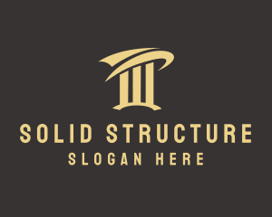 Construction Column Structure logo design