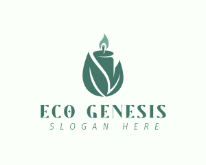 Eco Light Candle logo design