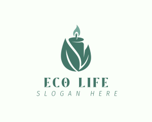 Eco Light Candle logo design