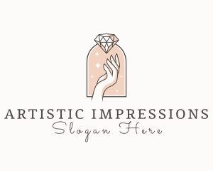 Feminine Gemstone Accessories logo design