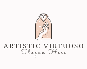 Feminine Gemstone Accessories logo design