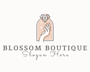 Feminine Gemstone Accessories logo design