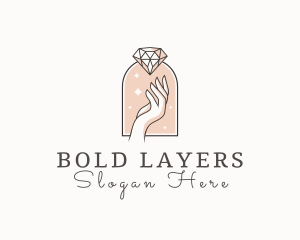 Feminine Gemstone Accessories logo design