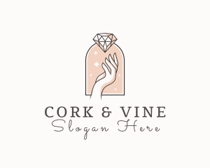 Feminine Gemstone Accessories logo design