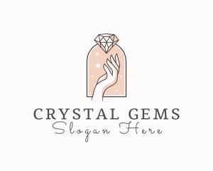 Feminine Gemstone Accessories logo design