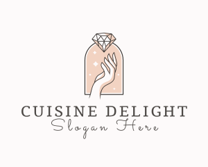 Feminine Gemstone Accessories logo design