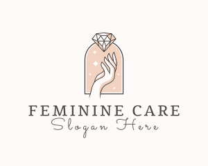 Feminine Gemstone Accessories logo design