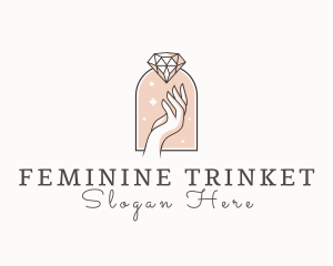 Feminine Gemstone Accessories logo design