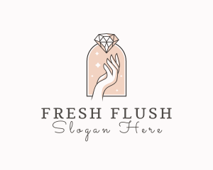 Feminine Gemstone Accessories logo design