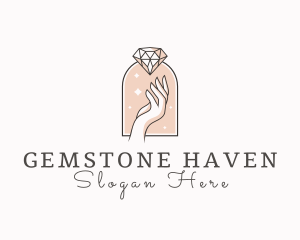 Feminine Gemstone Accessories logo design