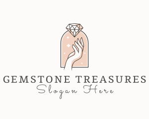 Feminine Gemstone Accessories logo design