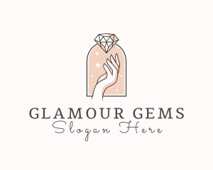 Feminine Gemstone Accessories logo design