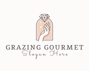 Feminine Gemstone Accessories logo design