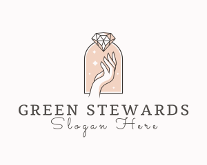 Feminine Gemstone Accessories logo design