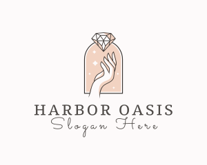 Feminine Gemstone Accessories logo design