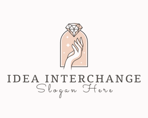 Feminine Gemstone Accessories logo design