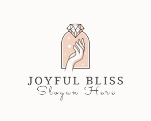 Feminine Gemstone Accessories logo design