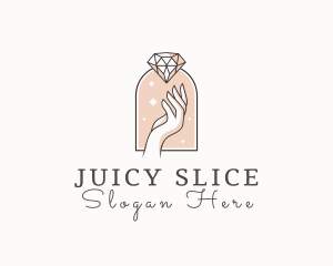 Feminine Gemstone Accessories logo design