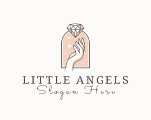 Feminine Gemstone Accessories logo design