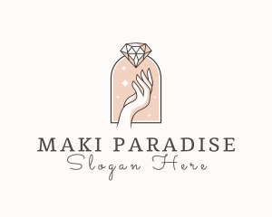 Feminine Gemstone Accessories logo design