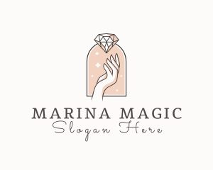 Feminine Gemstone Accessories logo design