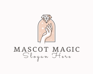 Feminine Gemstone Accessories logo design