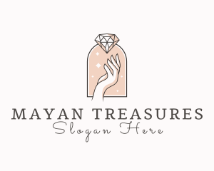 Feminine Gemstone Accessories logo design