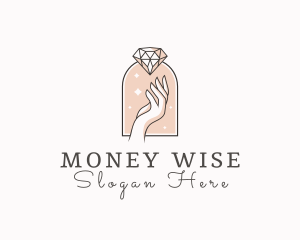 Feminine Gemstone Accessories logo design