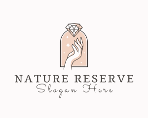 Feminine Gemstone Accessories logo design