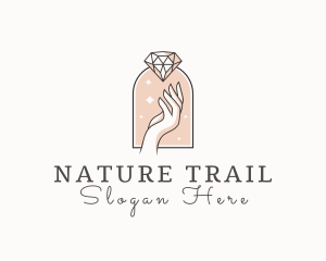 Feminine Gemstone Accessories logo design