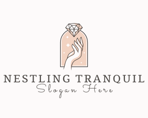 Feminine Gemstone Accessories logo design