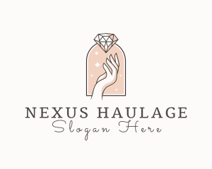 Feminine Gemstone Accessories logo design