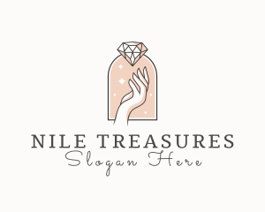 Feminine Gemstone Accessories logo design