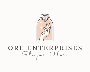 Feminine Gemstone Accessories logo design