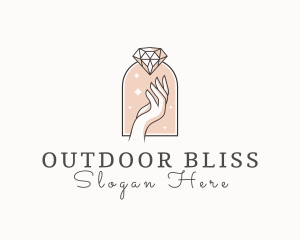 Feminine Gemstone Accessories logo design