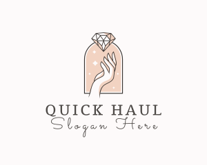 Feminine Gemstone Accessories logo design