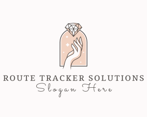 Feminine Gemstone Accessories logo design