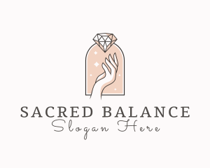 Feminine Gemstone Accessories logo design