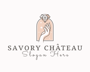 Feminine Gemstone Accessories logo design