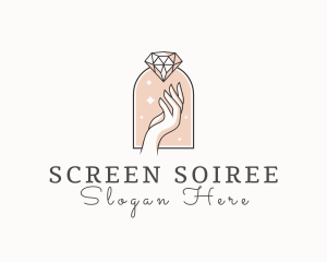 Feminine Gemstone Accessories logo design