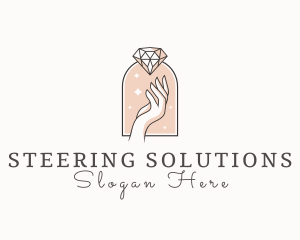 Feminine Gemstone Accessories logo design