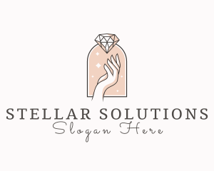 Feminine Gemstone Accessories logo design