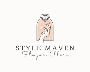 Feminine Gemstone Accessories logo design