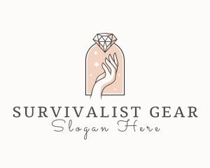 Feminine Gemstone Accessories logo design