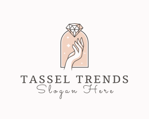 Feminine Gemstone Accessories logo design