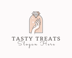 Feminine Gemstone Accessories logo design