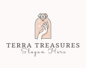 Feminine Gemstone Accessories logo design