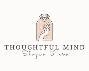 Feminine Gemstone Accessories logo design