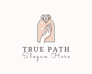 Feminine Gemstone Accessories logo design